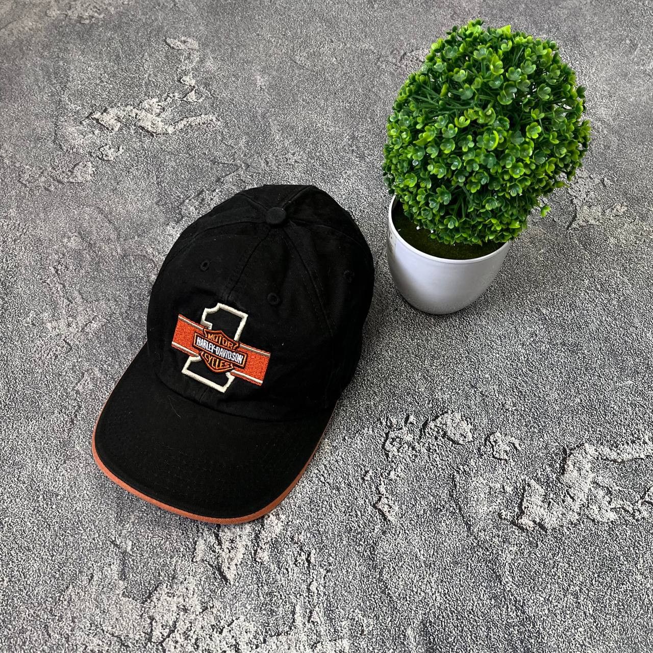 Harley Davidson Vintage Harley Davidson Motorcycle Bikers Cap Made In USA Size ONE SIZE - 1 Thumbnail