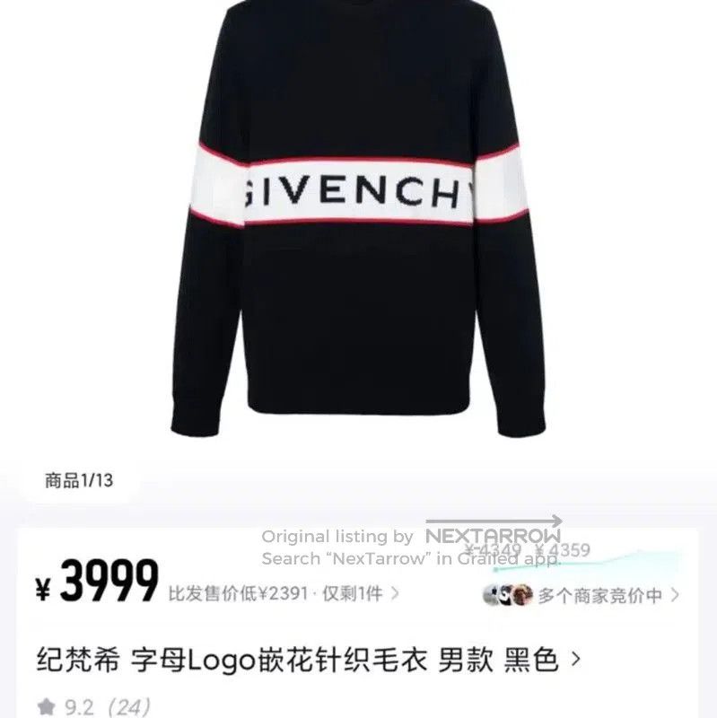 Givenchy Givenchy Black Wool Knit Sweater for Women . Size M / US 6-8 / IT 42-44 - 5 Thumbnail