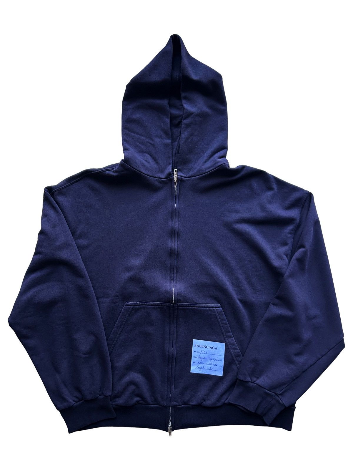 Balenciaga Balenciaga Regular Zip-Up Hoodie Size US S / EU 44-46 / 1 - 1 Thumbnail