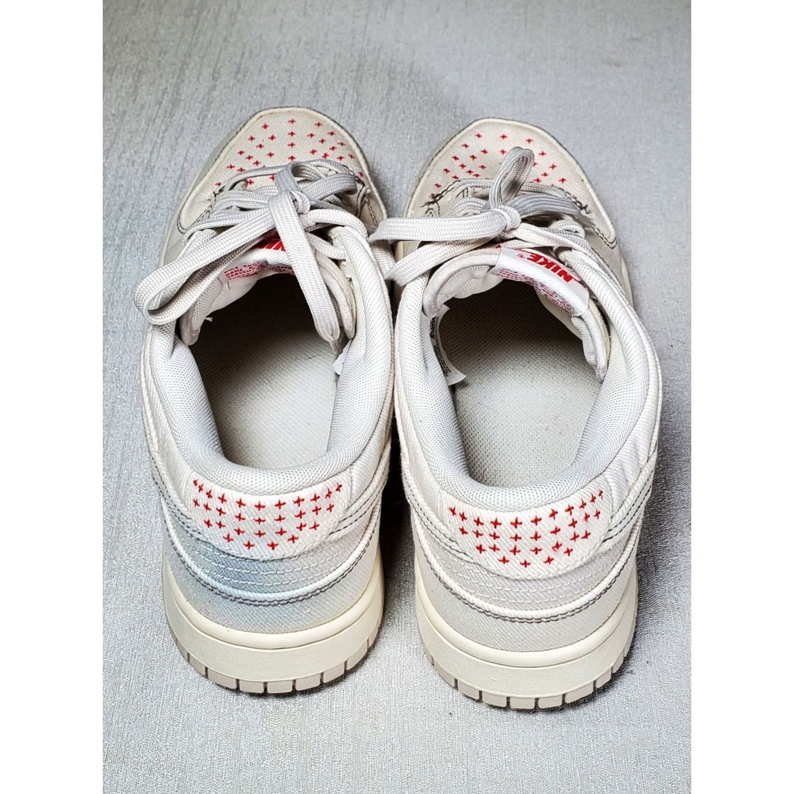 Nike Nike Dunk Low Retro SE Sashiko Denim Men’s US 9.5 Light Orewood Brown / Pale Ivory Shoes Size US 9 / EU 42 - 7 Thumbnail