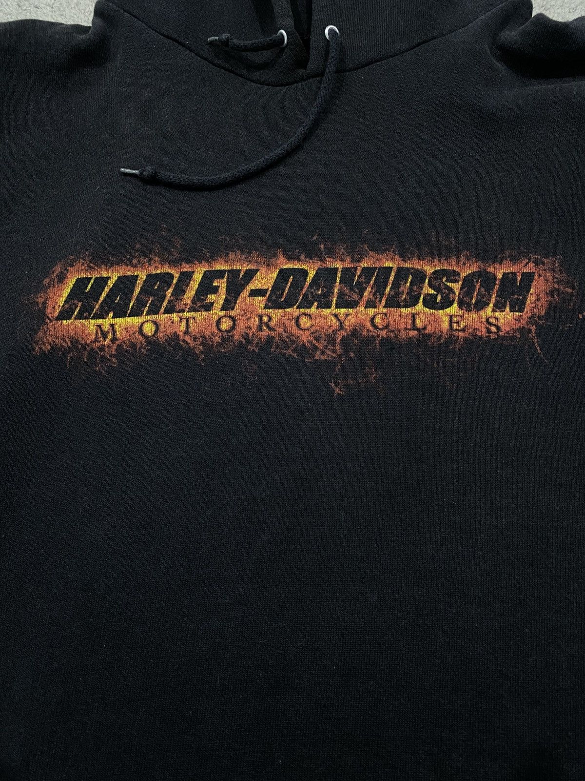 Harley Davidson × Vintage Harley Davidson Logo Flame Hoodie Vintage 2004 Size US XL / EU 56 / 4 - 4 Thumbnail