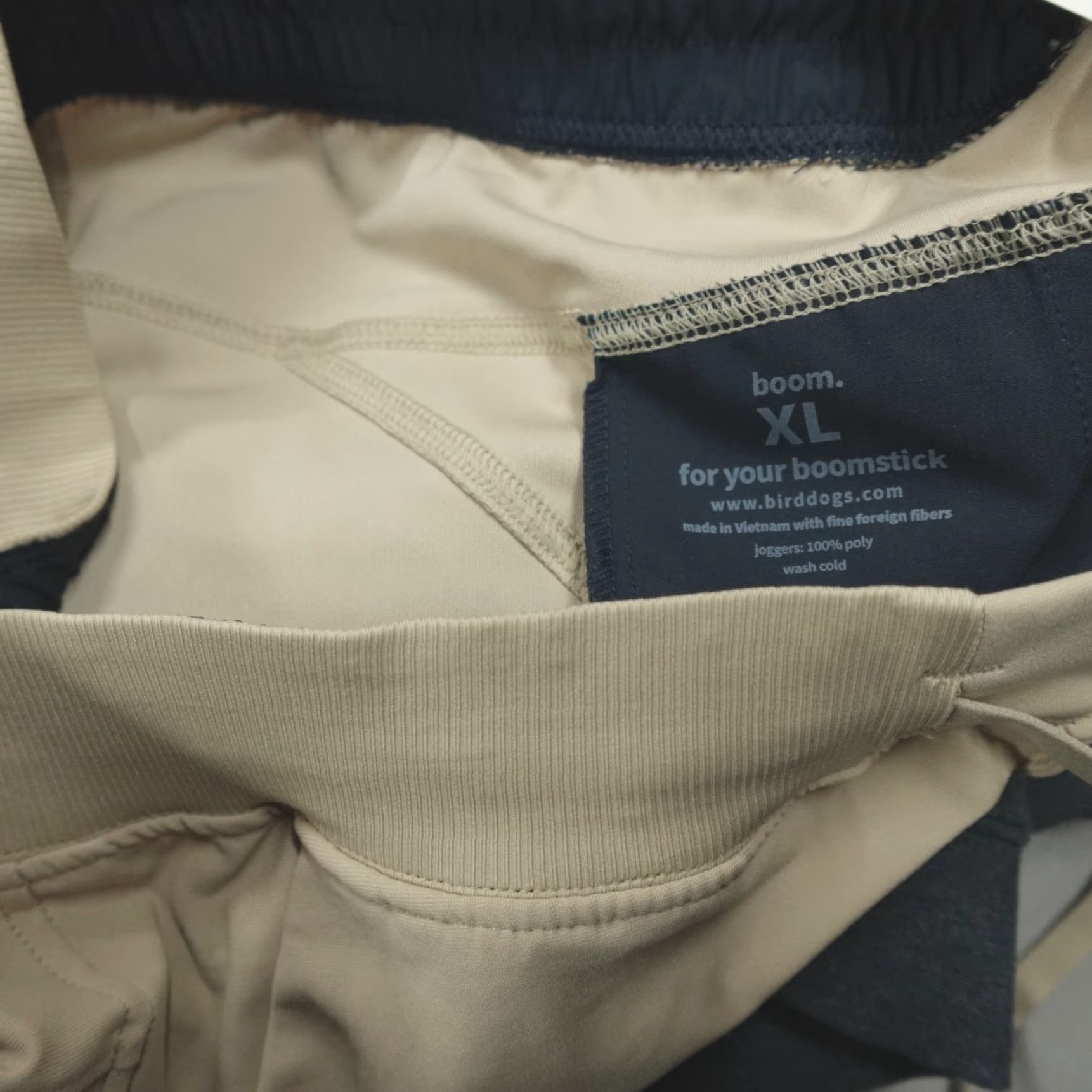 Vintage Birddogs Jogger Pants Men's XL Beige Athletic Tapered Comfortable Pockets Stretch Activewear Gym & Training Size US 36 / EU 52 - 2 Thumbnail