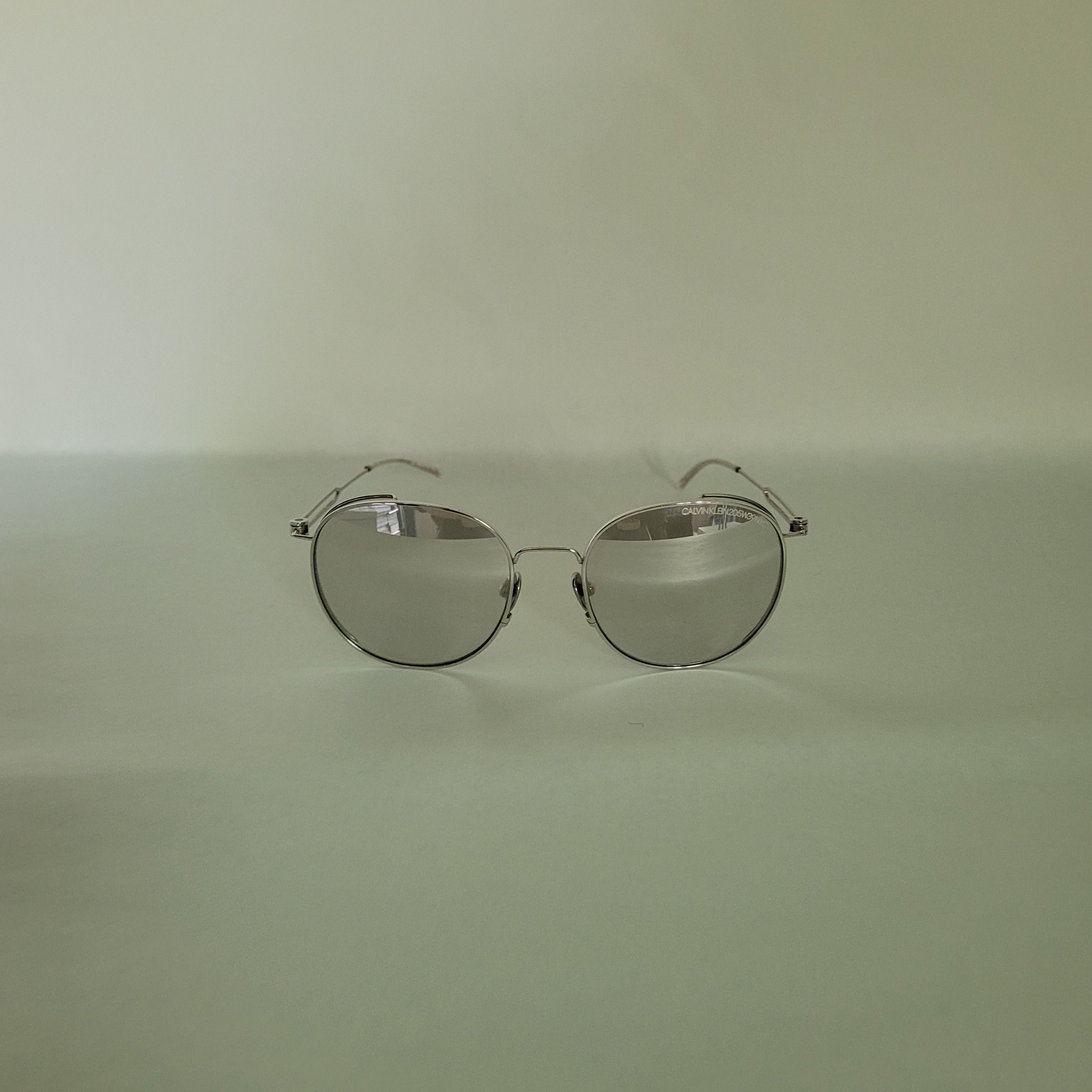 Calvin Klein × Calvin Klein 205W39NYC × Raf Simons Calvin Klein 205W39NYC by Raf Simons titanium sunglasses Size ONE SIZE - 2 Thumbnail