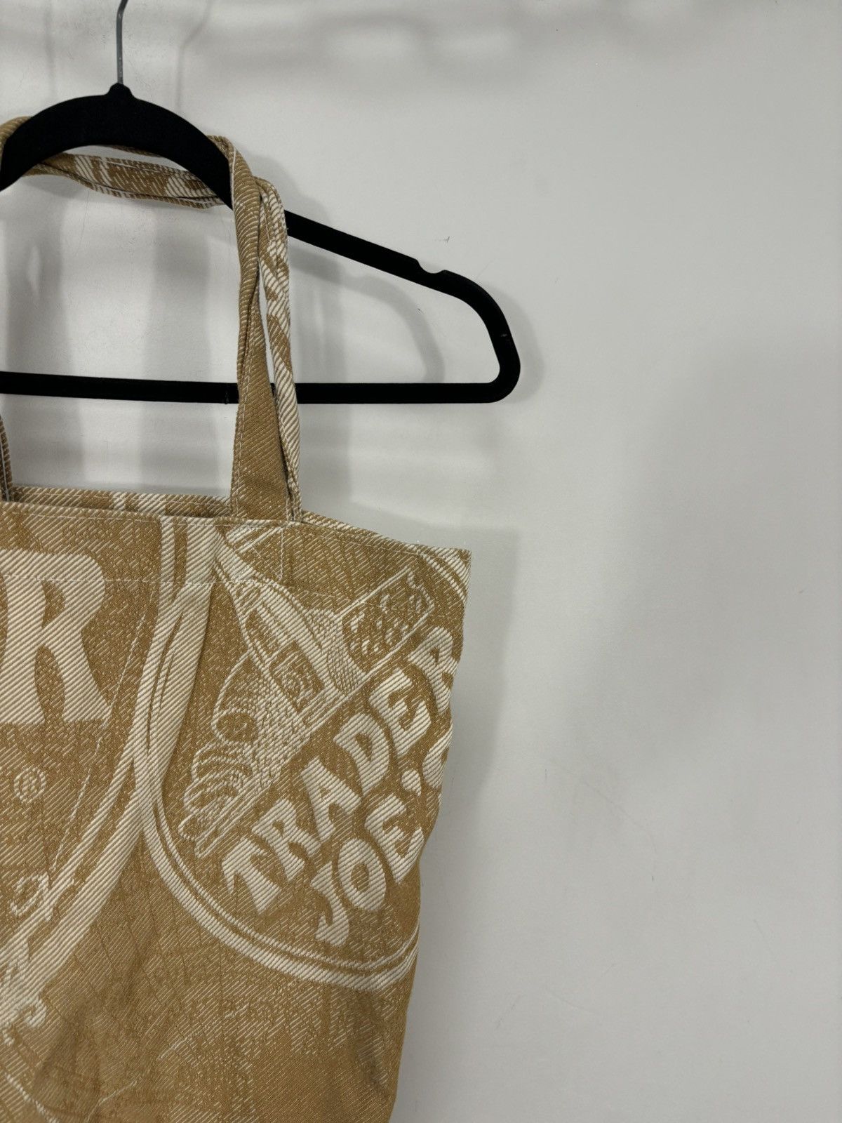 Other Trader Joe’s Vintage Beige Brown Made In USA Canvas Tote Bag Size ONE SIZE - 3 Thumbnail