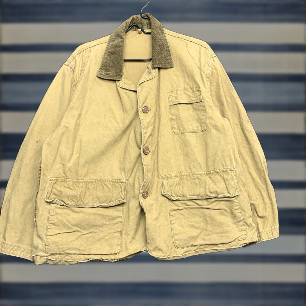 Vintage VINTAGE American Field Hunting Jacket Mens L Brown Hettrick 1950s Cotton Canvas Zip Button Regular Jacket Mens L Brown 1950s Hunting Theme Mens Size US L / EU 52-54 / 3 - 1 Thumbnail