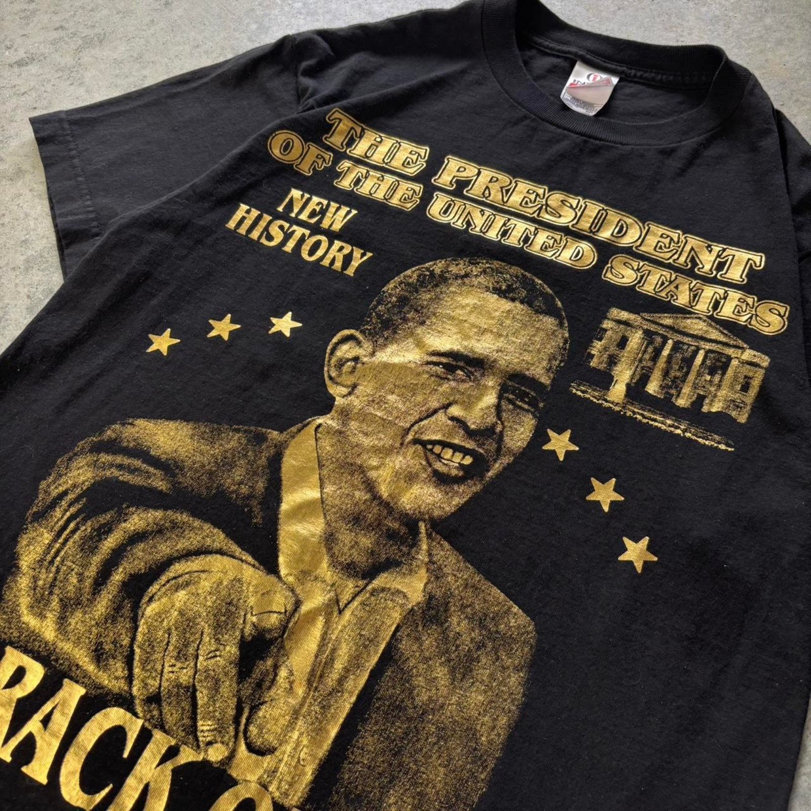 Vintage 2012 Barack Obama Presidential Campaign New History T-shirt Size US M / EU 48-50 / 2 - 2 Thumbnail