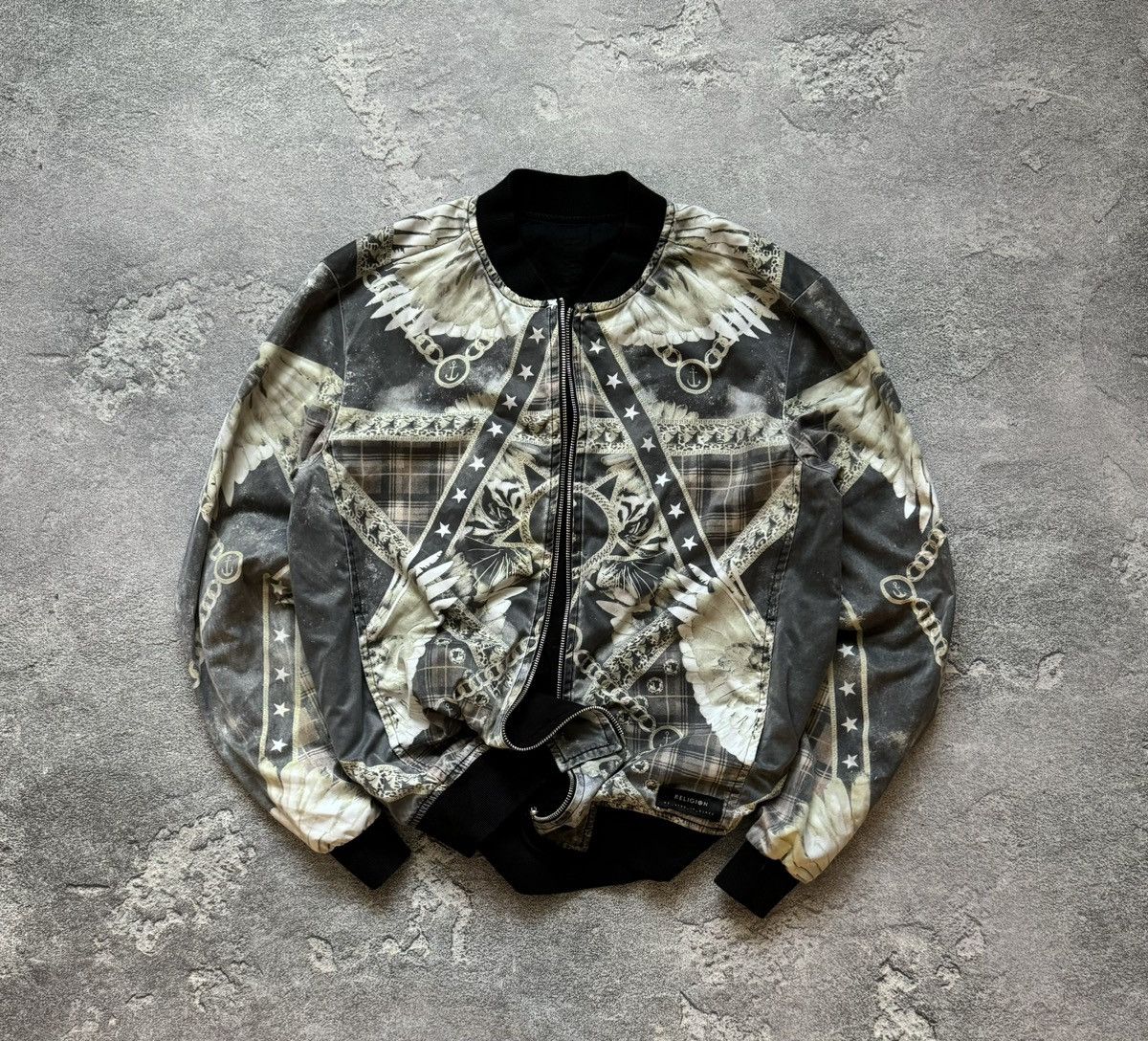 Other Religion M all printed zip bomber jacket long sleeve vintage Size US M / EU 48-50 / 2 - 1 Thumbnail