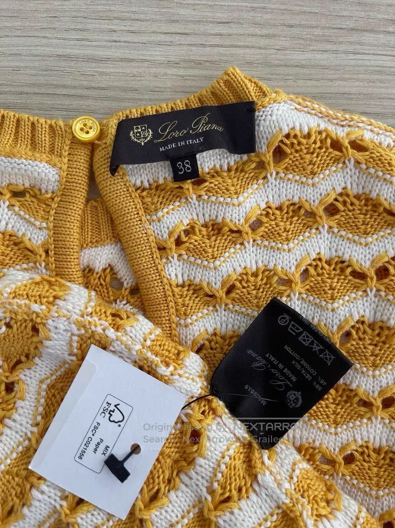 Loro Piana Loro Piana Yellow knit dress Size XS / US 0-2 / IT 36-38 - 2 Thumbnail