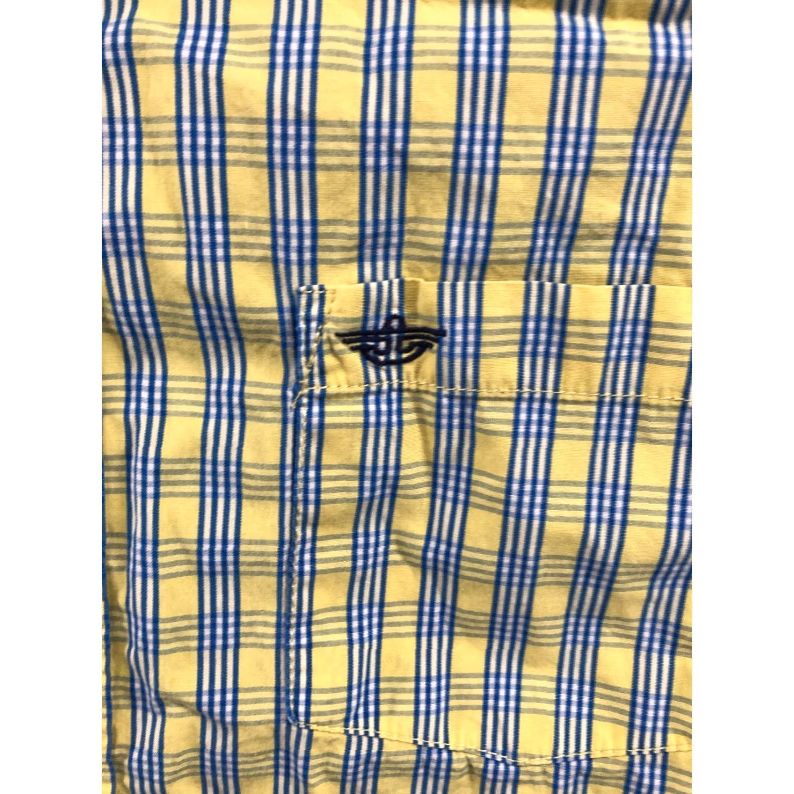 Dockers VINTAGE Dockers Yellow Plaid Shirt Mens L Long Sleeve Spread Collar Size US L / EU 52-54 / 3 - 4 Thumbnail