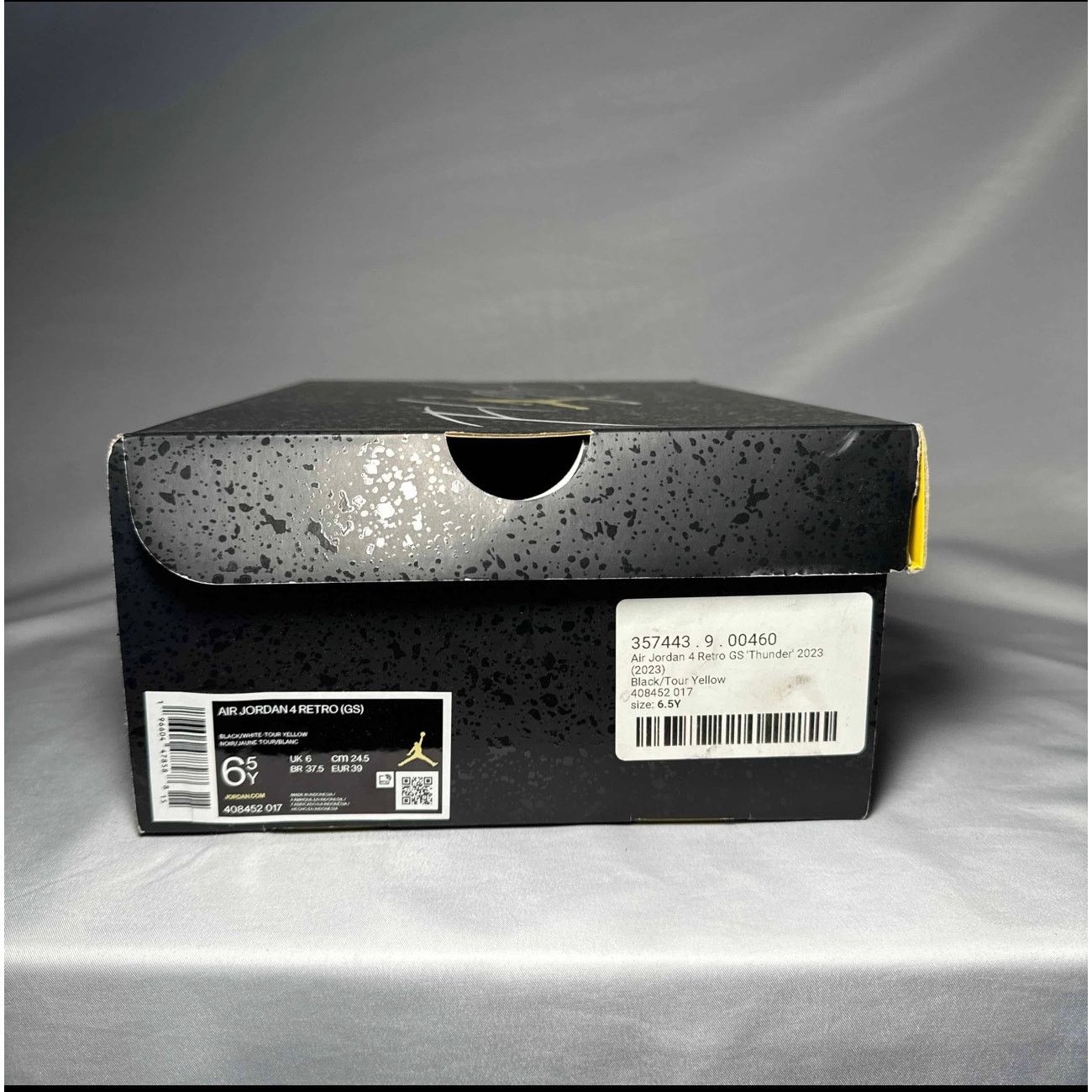 Jordan Brand × Nike Size 6.5 Nike Air Jordan 4 Retro GS Thunder 2023 Men's Shoes Size US 6.5 / EU 39-40 - 10 Thumbnail