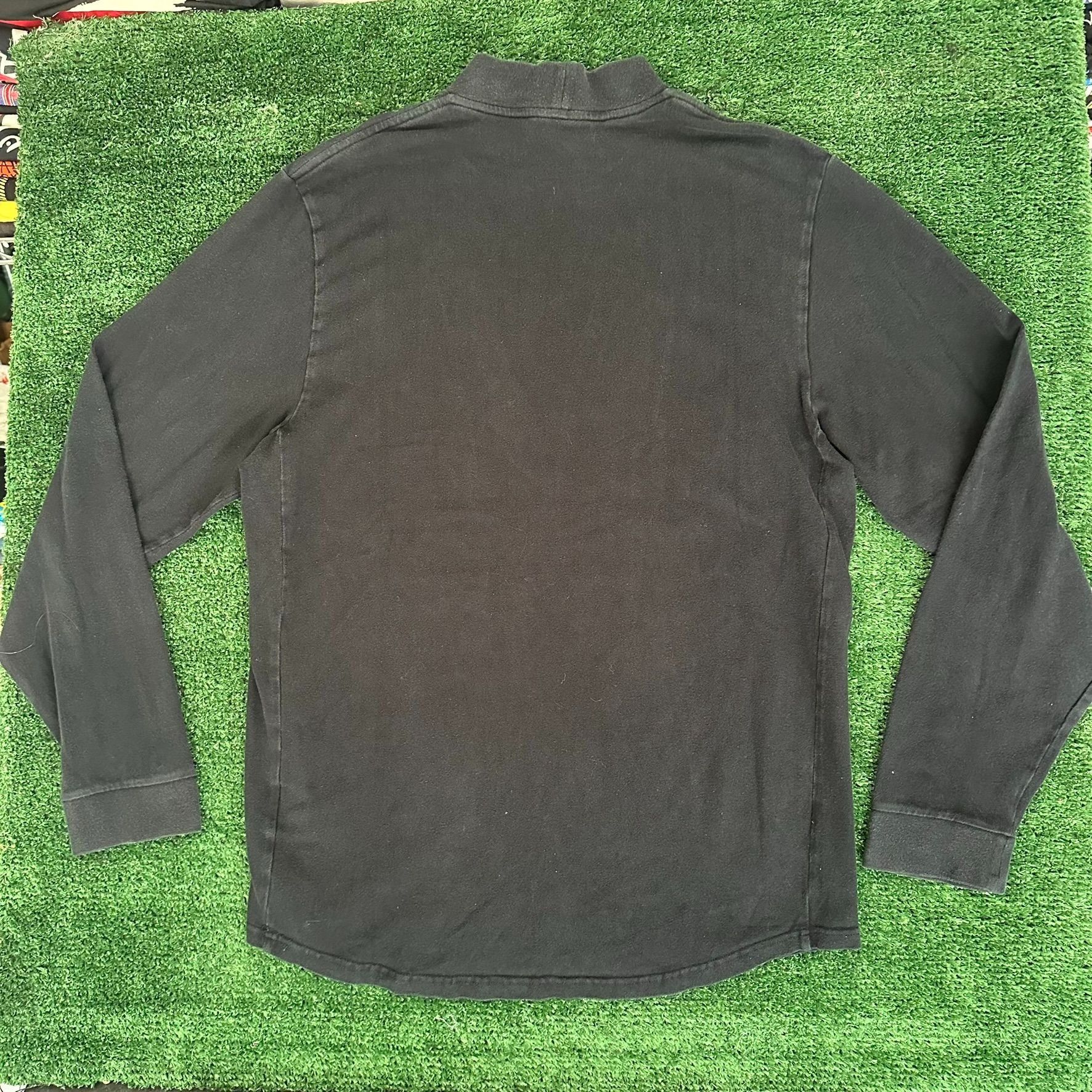 Nike Vintage Y2K Nike Swoosh Mock Neck T-Shirt Long Sleeve Black Size US M / EU 48-50 / 2 - 4 Thumbnail