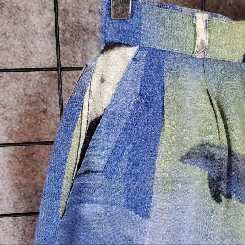 Dior Dior Casual Blue Linen Blend Summer Shorts . Size 23" - 5 Thumbnail