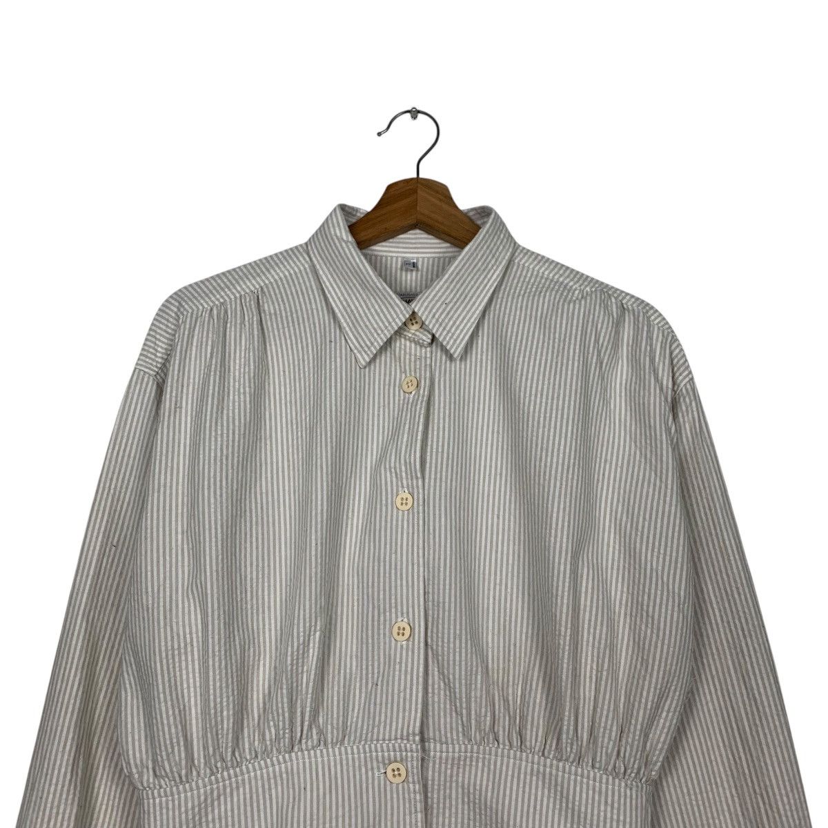 Armani ARMANI JEANS Women's Striped Crop Jacket #2267-C100 Size L / US 10 / IT 46 - 2 Thumbnail