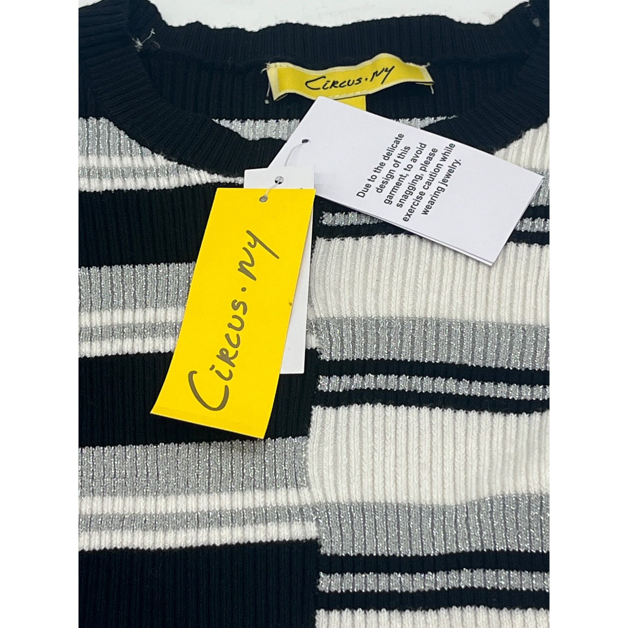 Other Circus NY Women's Colorblock Stripe Rib knit Pullover Sweate Size XS / US 0-2 / IT 36-38 - 6 Thumbnail
