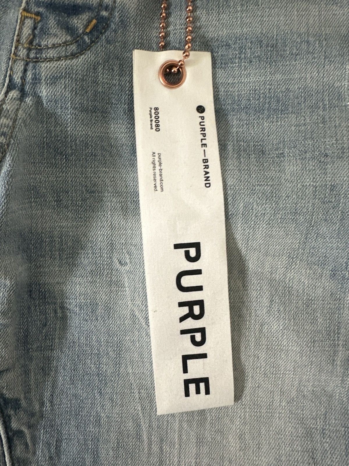 Purple Brand P002 Light Indigo Blowout Size US 28 / EU 44 - 3 Thumbnail