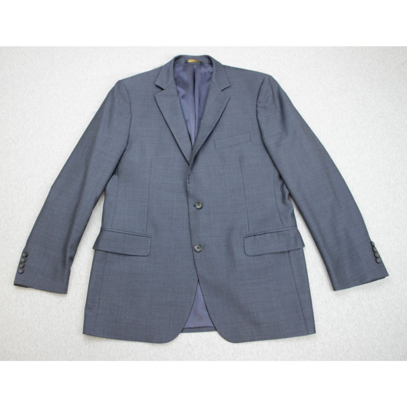 Brooks Brothers Brooks Brothers Blazer Mens 42L Blue Fitzgerald 100% Wool Size 42L - 2 Thumbnail