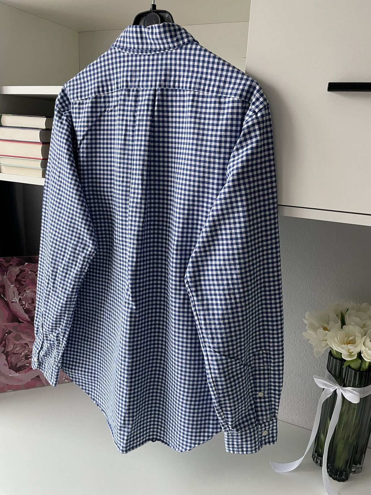 Polo Ralph Lauren × Ralph Lauren × Vintage Vintage Polo Ralph Lauren Shirt Button Up Flannel Blue/White Size US L / EU 52-54 / 3 - 10 Thumbnail