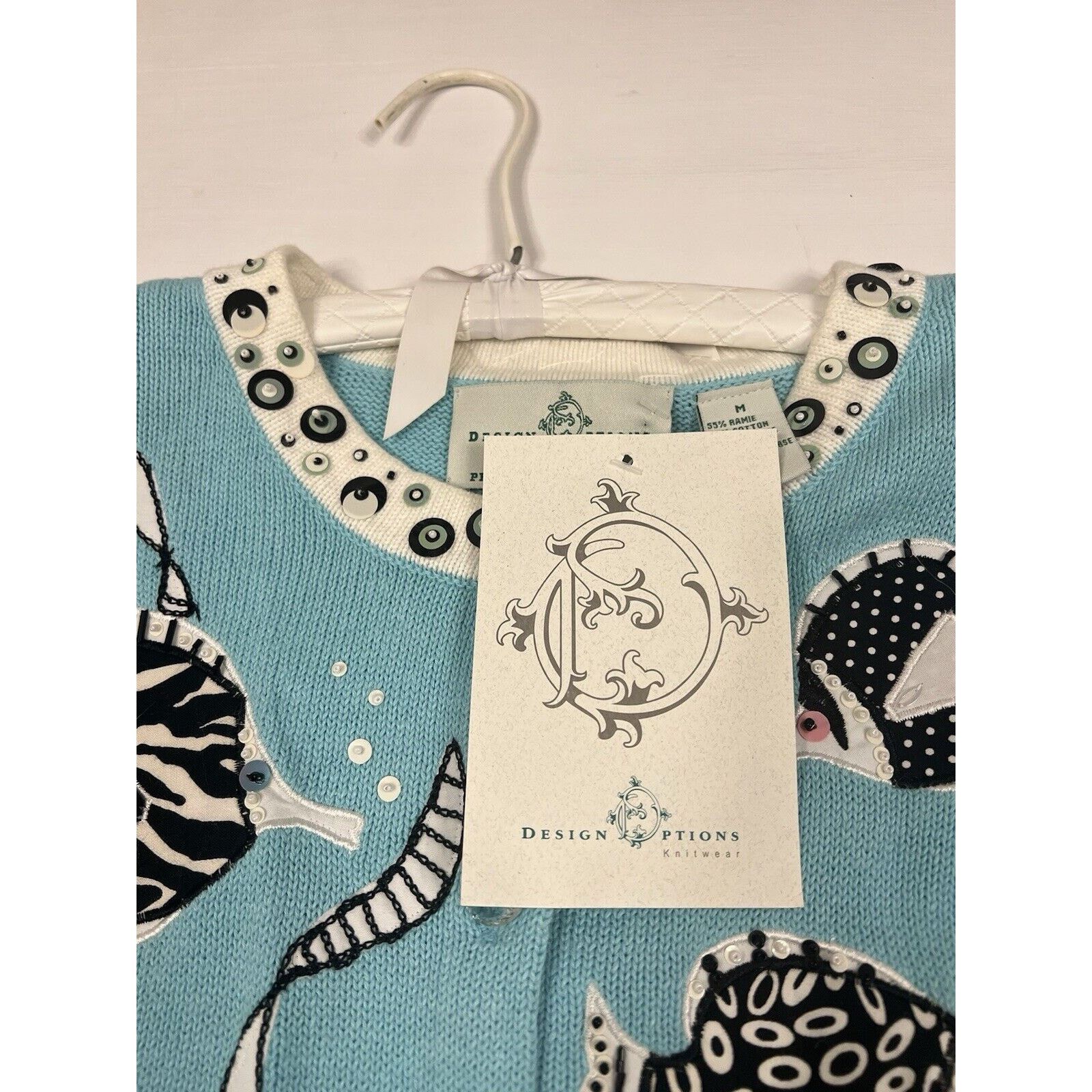The Unbranded Brand New Design Options Philip & Jane Gordon Aqua Cardigan M NWT! Size M / US 6-8 / IT 42-44 - 8 Thumbnail