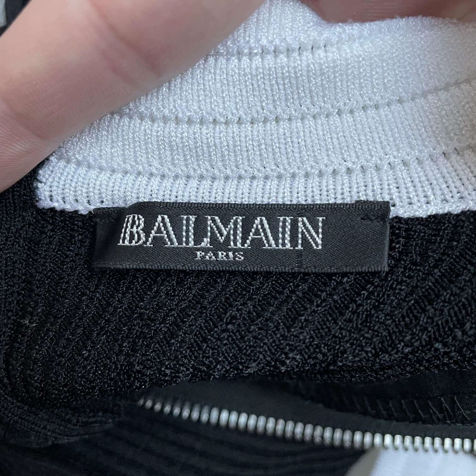 Balmain Balmain 98 New Silver Buckle Logo Panda Dress 34 Size XXS / US 00 / IT 34 - 5 Thumbnail