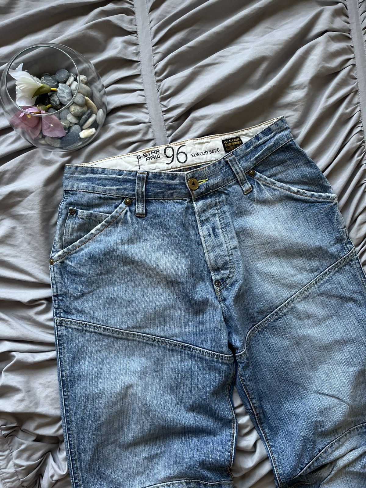 G-Star Vintage G-Star Raw Denim Double Knee Y2K Washed Baggy Size US 32 / EU 48 - 9 Thumbnail