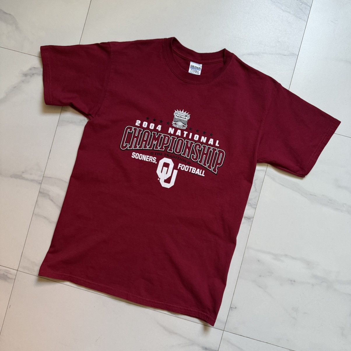 NCAA Vintage Y2K Oklahoma Sooners Nokia Sugar Bowl Tee Size US M / EU 48-50 / 2 - 4 Thumbnail