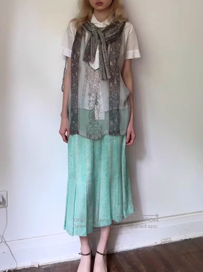 Dries Van Noten Dries Van Noten size:36 Sheer Ribbon Camisole Size M / US 6-8 / IT 42-44 - 1 Thumbnail