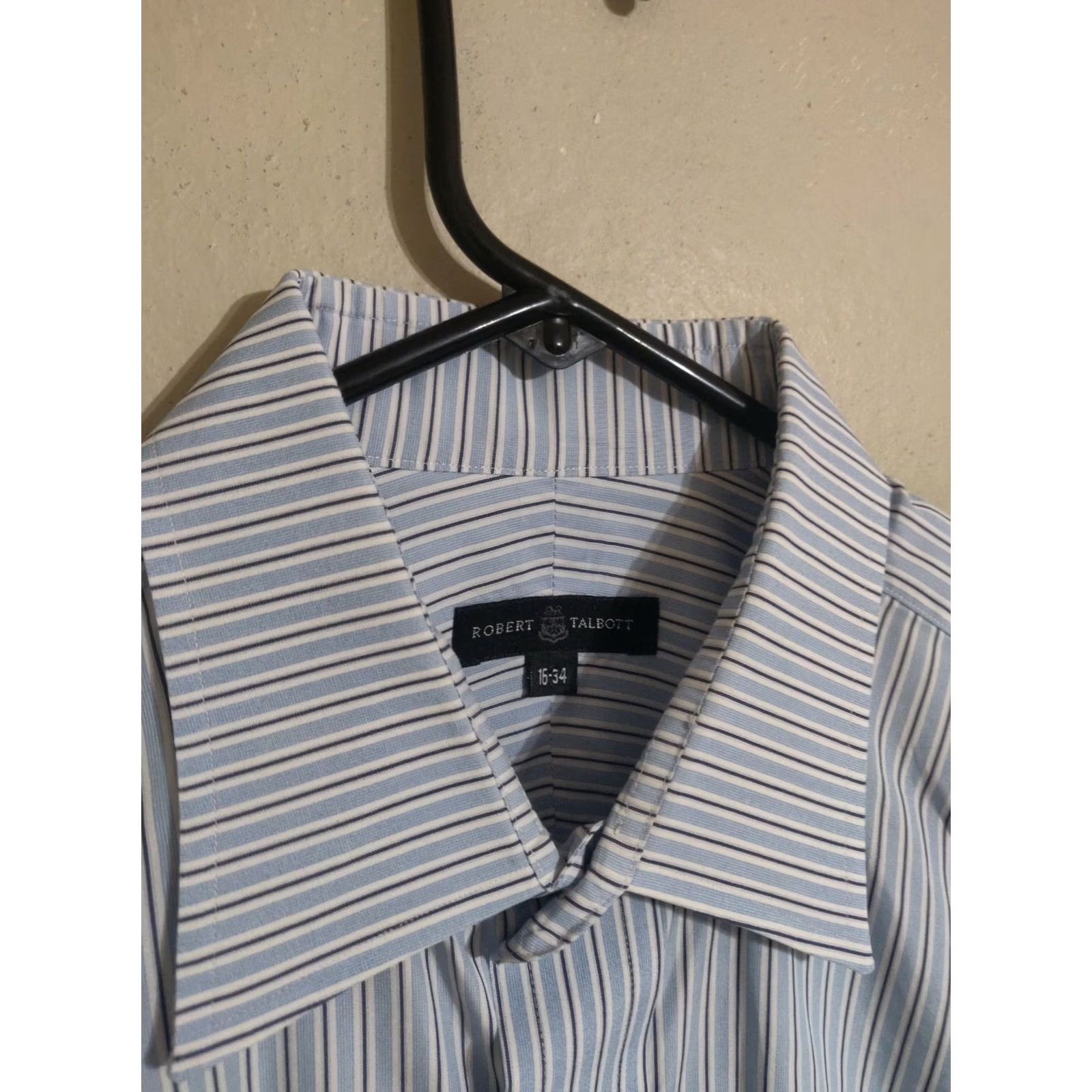 Robert Talbott Robert Talbott Dress Shirt Men's Blue French Cuff 16-34 Size 42R - 3 Thumbnail
