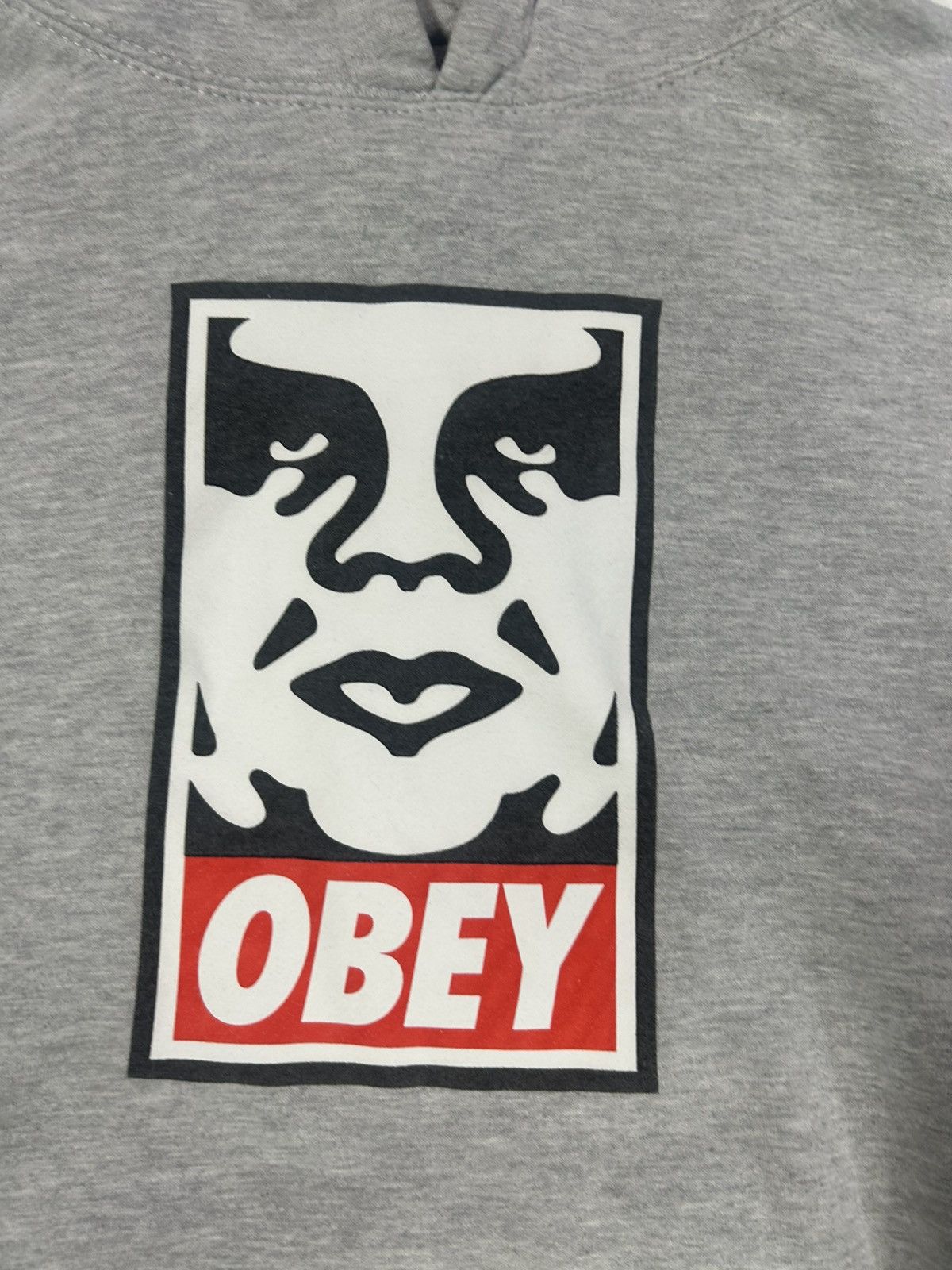 Obey Medium mens Obey OG face grey hoodie sweatshirt Size US M / EU 48-50 / 2 - 2 Thumbnail