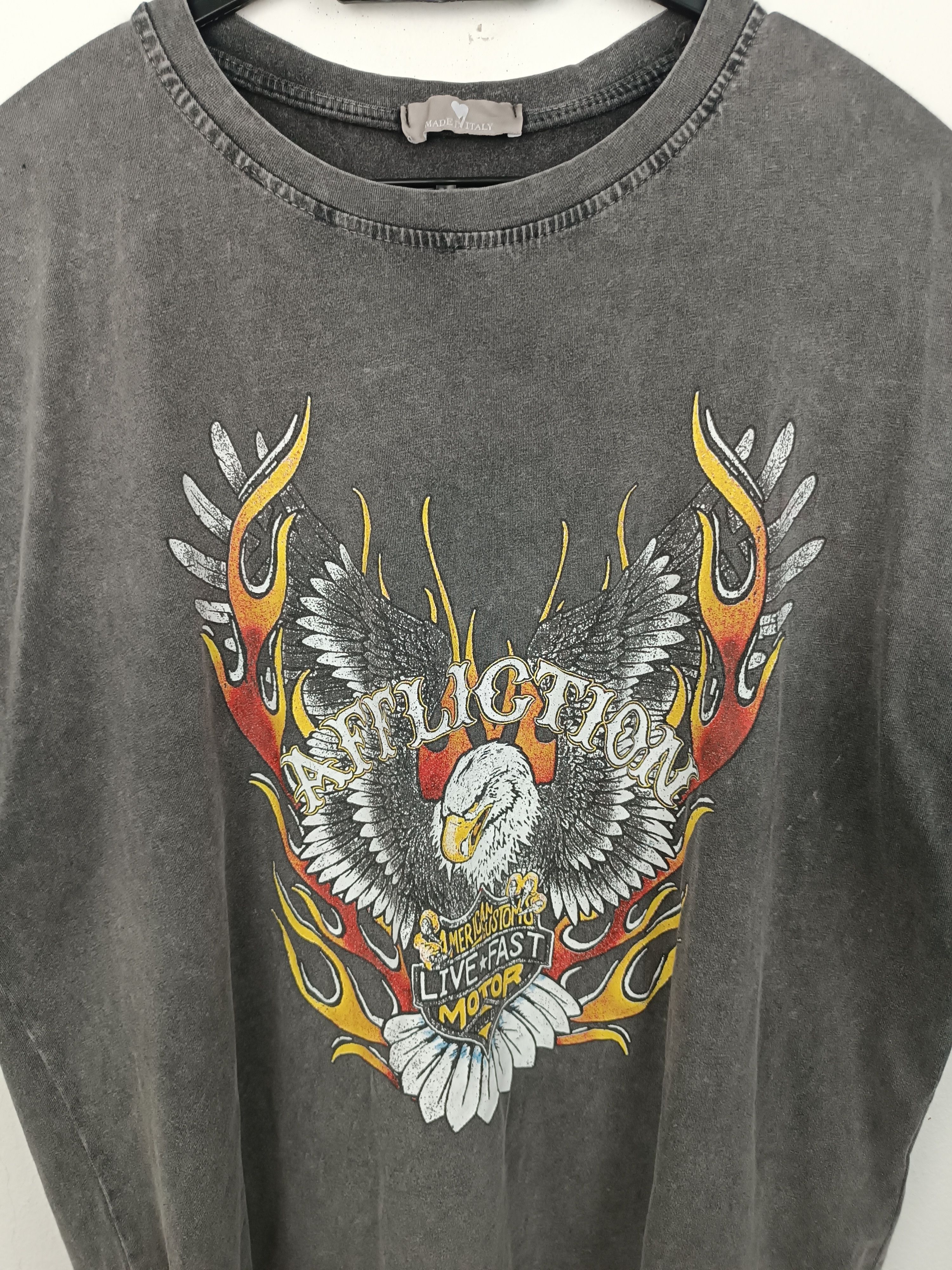 Affliction VINTAGE Y2K AFFLICTION AMERICAN CUSTOM CHOPPER MOTOR HARLEY Size US L / EU 52-54 / 3 - 5 Thumbnail