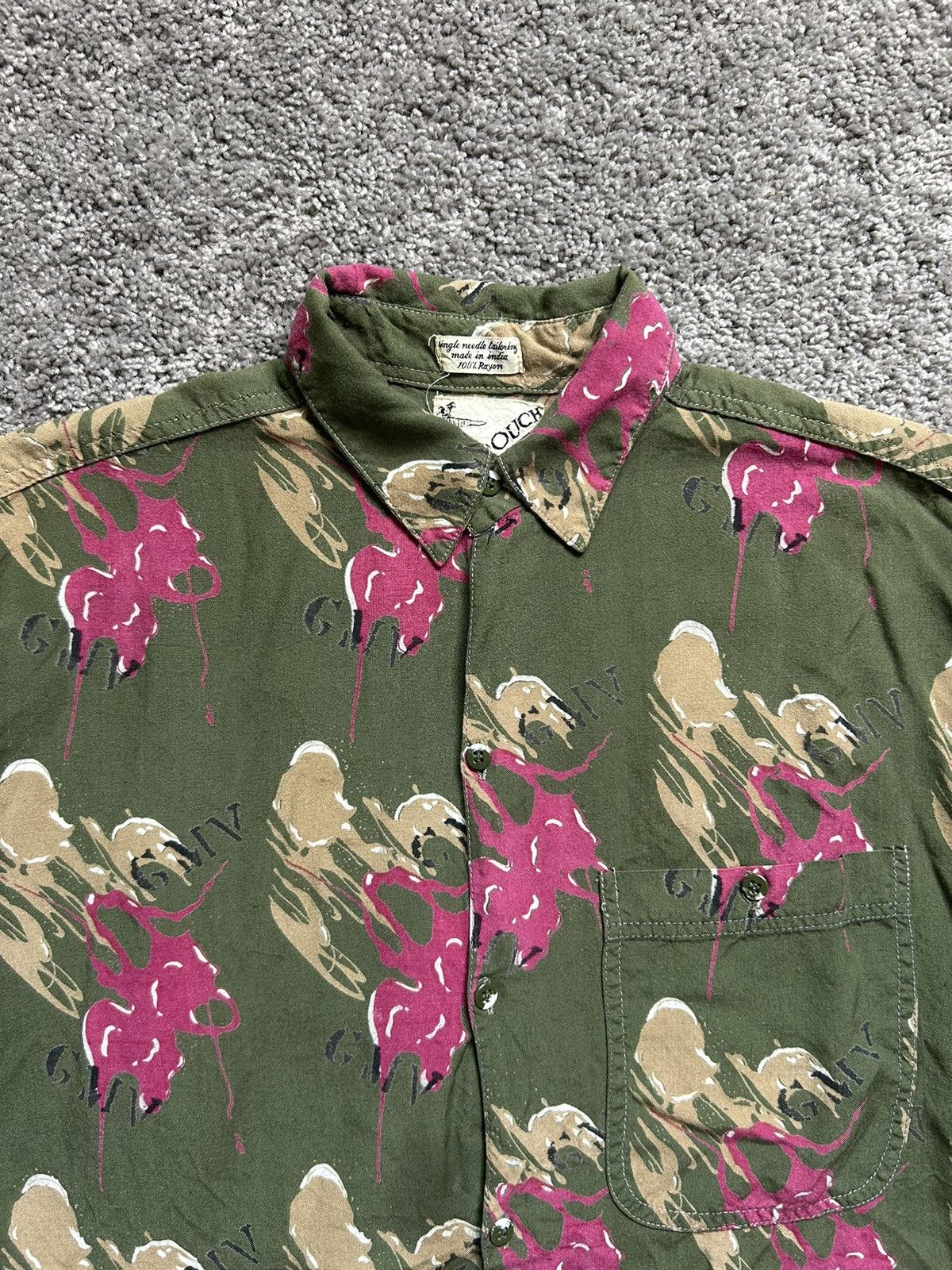 Vintage Vintage 60s Rayon Button Up Single Needle Goouch India Size US M / EU 48-50 / 2 - 5 Thumbnail