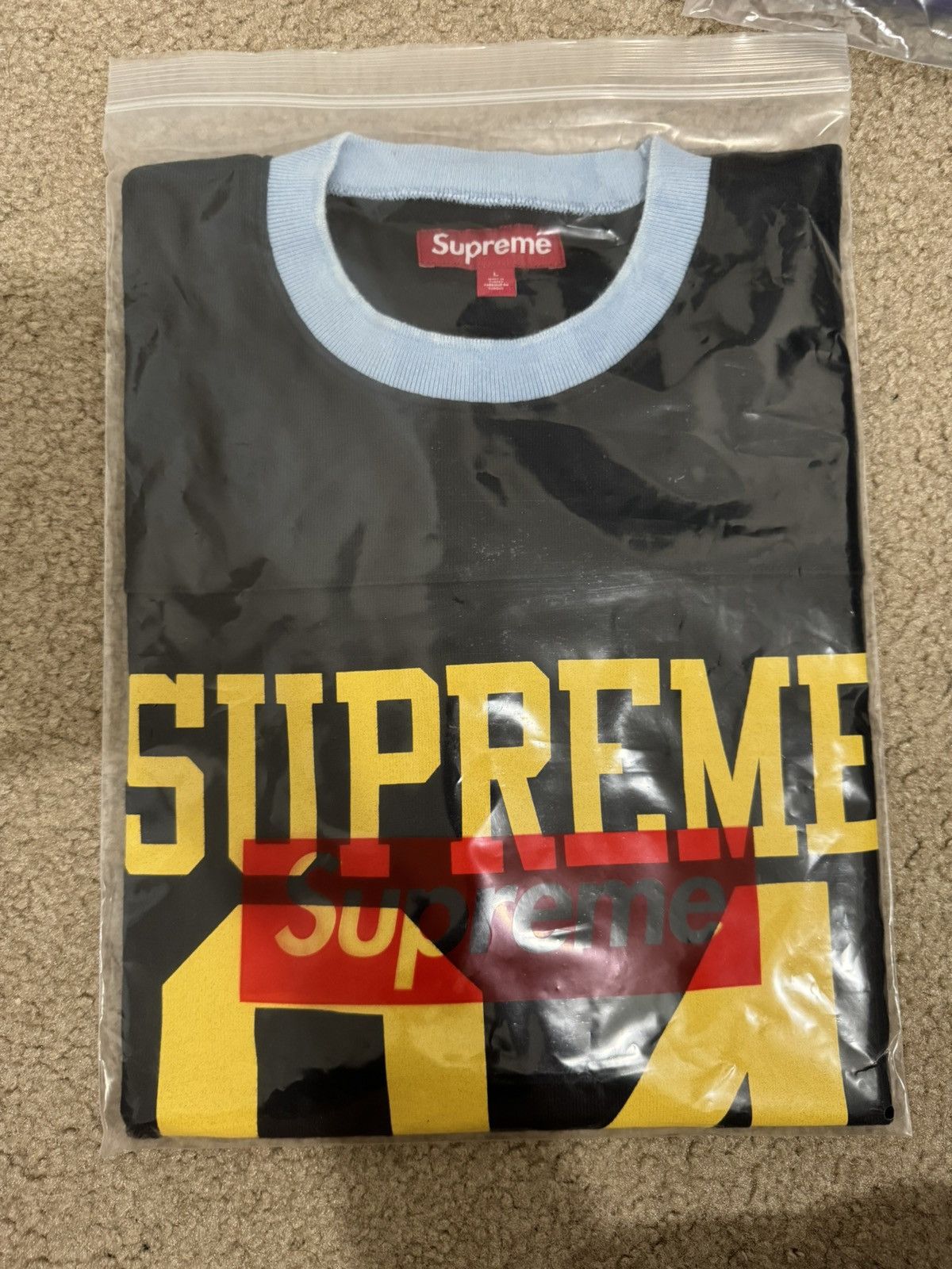 Supreme Supreme Split S/S Football Top Black Large | Grailed