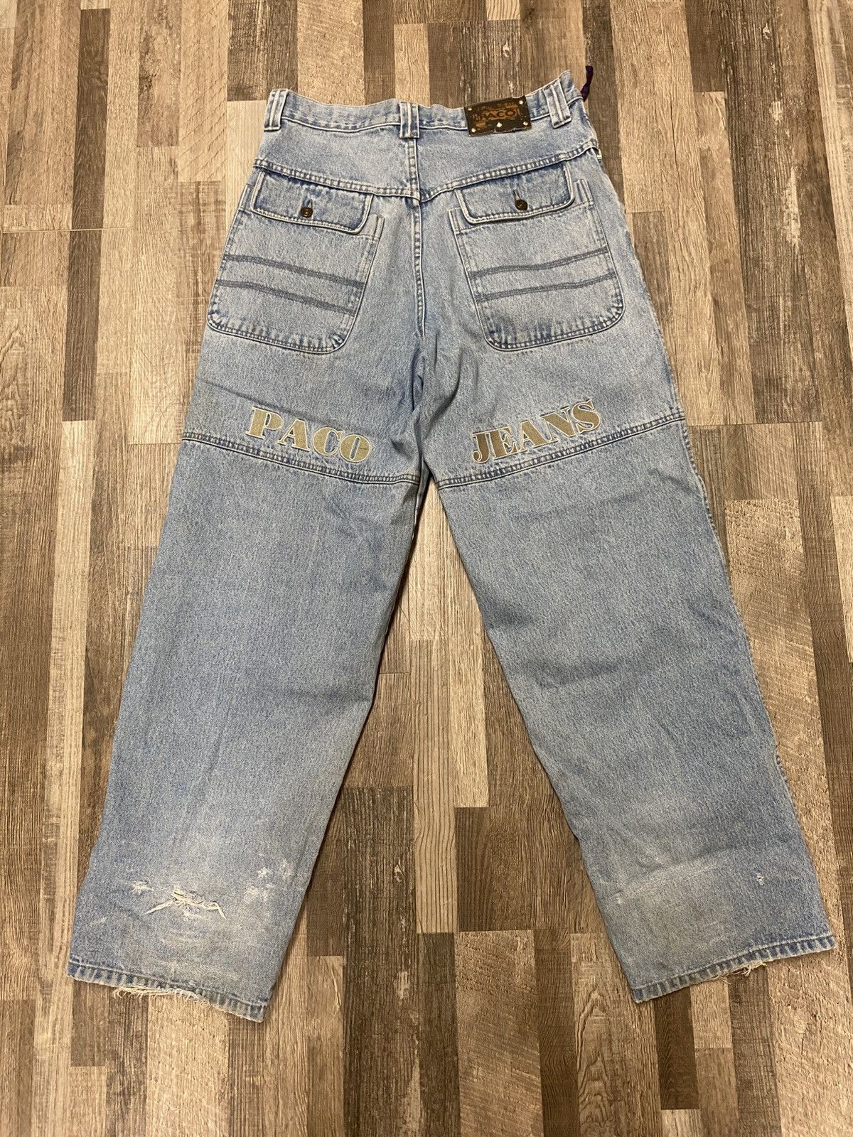 Vintage Vintage Paco Jeans Baggy Embroidered Jnco Y2K Denim girbaud Size US 34 / EU 50 - 1 Thumbnail