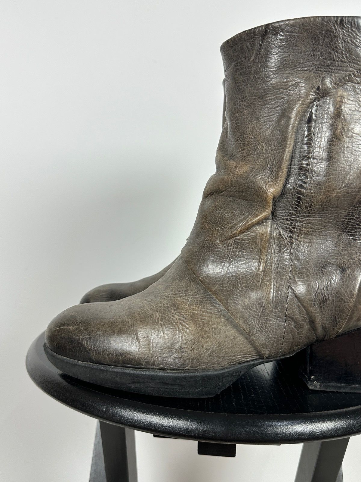 A.S.98 A.S.98. Airstep Leather Biker Ankle Boots Size US 11 / IT 41 - 15 Thumbnail