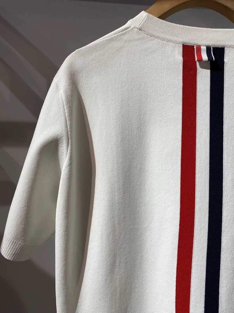 Thom Browne Thom Browne White knit short sleeves Size M / US 6-8 / IT 42-44 - 5 Thumbnail