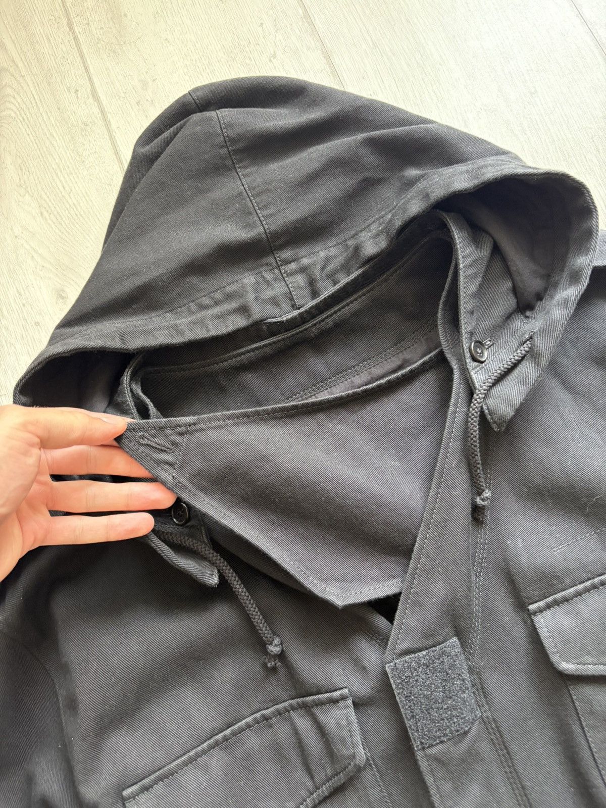 Maison Margiela Maison Margiela Black Hooded Field Jacket Parka Size US L / EU 52-54 / 3 - 5 Thumbnail