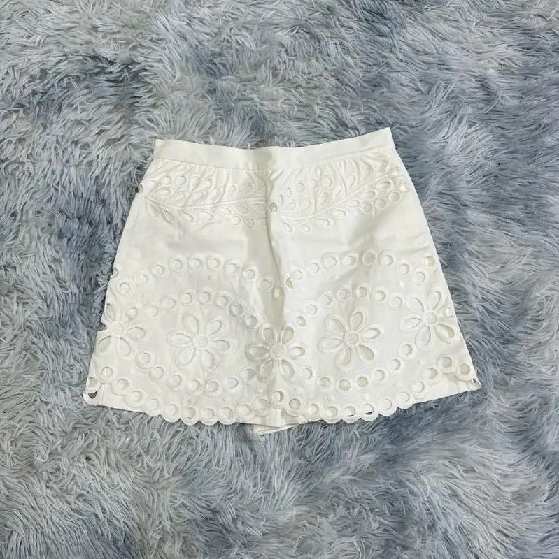 Valentino Valentino White Cotton Women's Skirt 0089 Size 23" - 1 Thumbnail