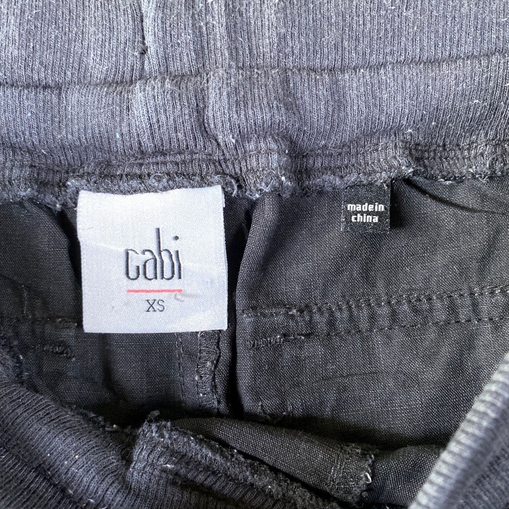 Vintage Cabi Jogger Pants Gray Drawstring Pockets Twill Cotton Blend XS Regular Size 24" / US 00 / IT 34 - 7 Thumbnail