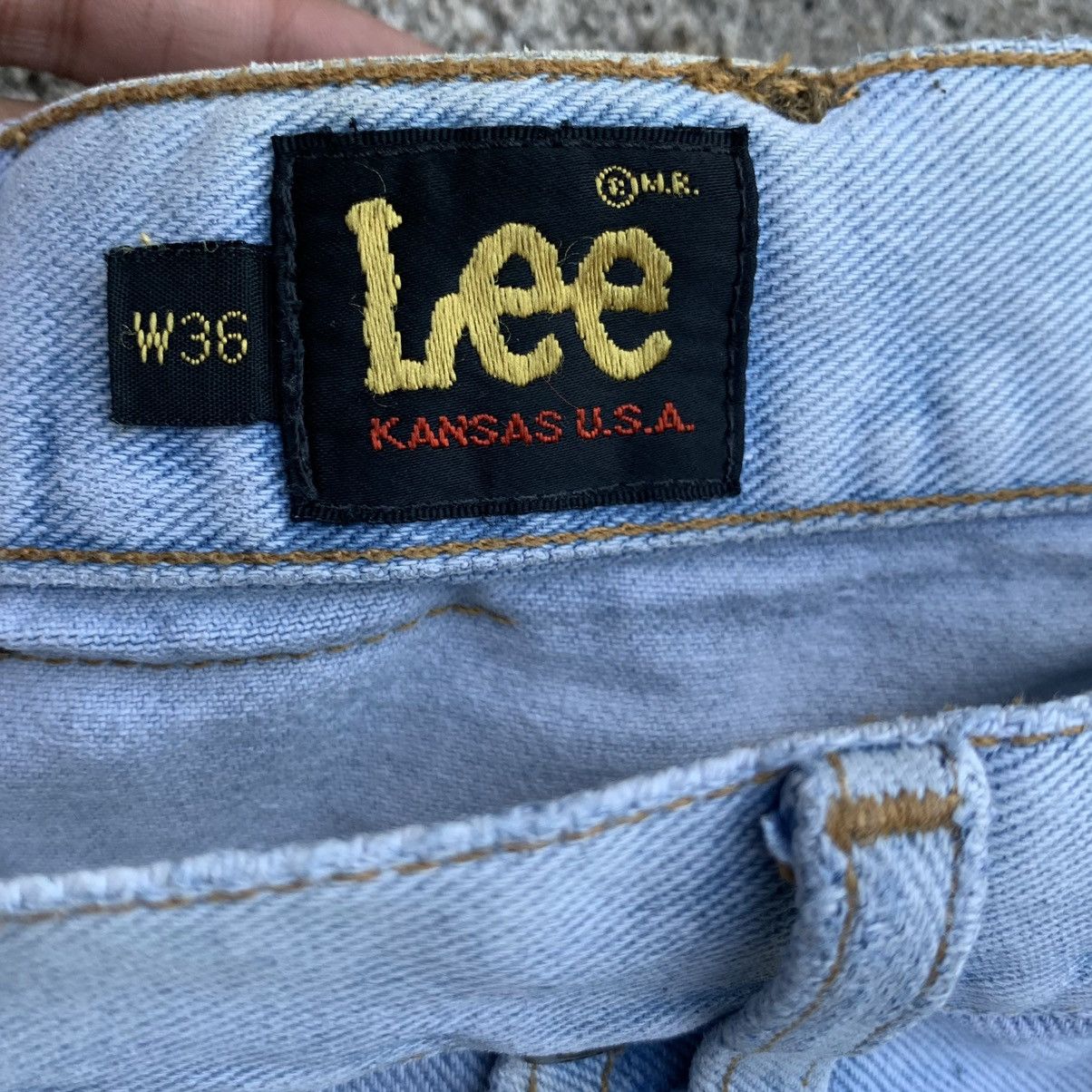 Lee Vintage 70s Reproduction Lee USA Light Wash W34 Size US 34 / EU 50 - 10 Thumbnail