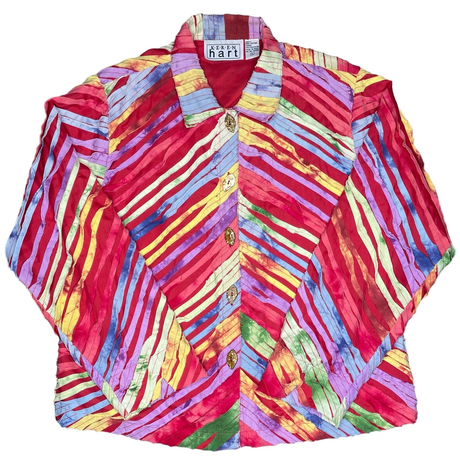 Vintage Vintage Keren Hart Button Down Size XL / US 12-14 / IT 48-50 - 7 Thumbnail