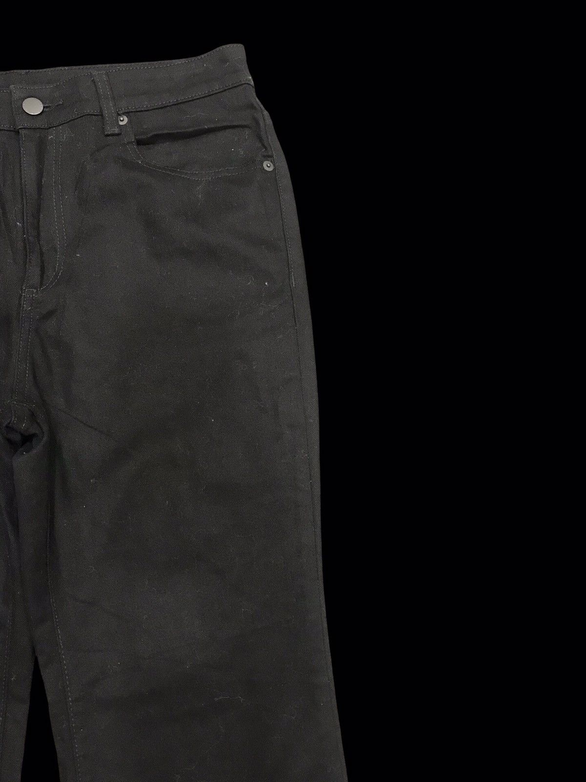 GU 💥FLARE💥GU SUPERBLACK STRETCHABLE FLARE DENIM F95 Size US 29 - 3 Thumbnail