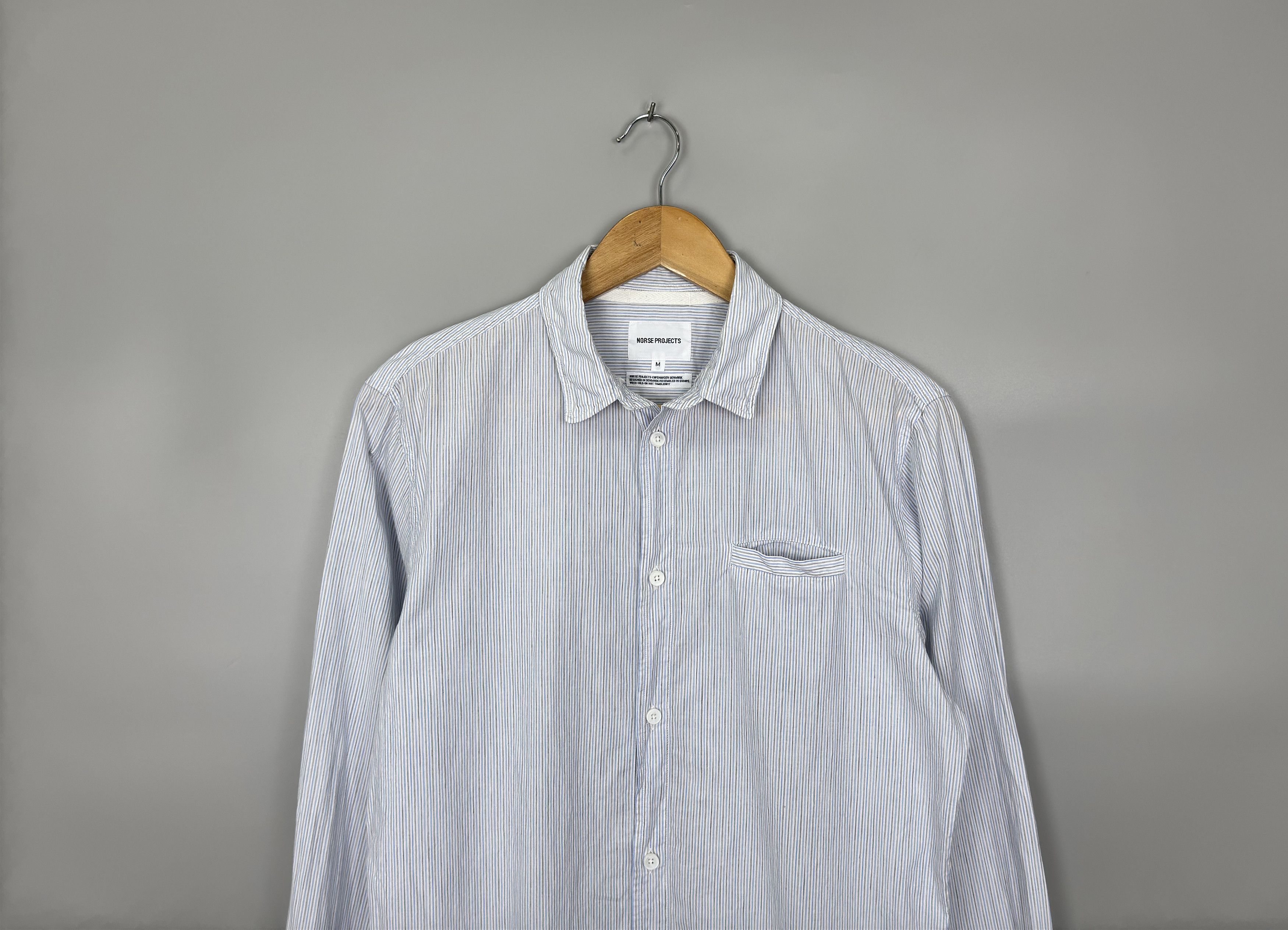 Norse Projects Norse Projects Kenneth Compact Striped Button Ups Shirt Size US M / EU 48-50 / 2 - 2 Thumbnail