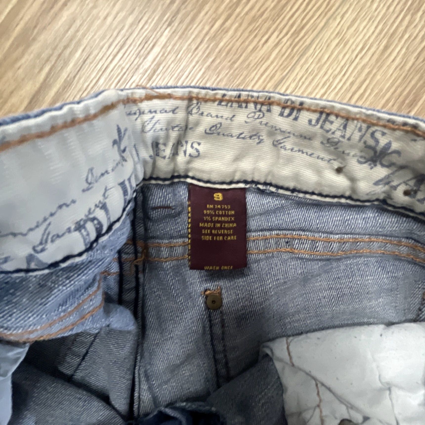 Vintage ZD Zana Di Womens Jeans Size 9 Boot Cut Low Rise Denim Blue Juniors Size 30" / US 8 / IT 44 - 2 Thumbnail
