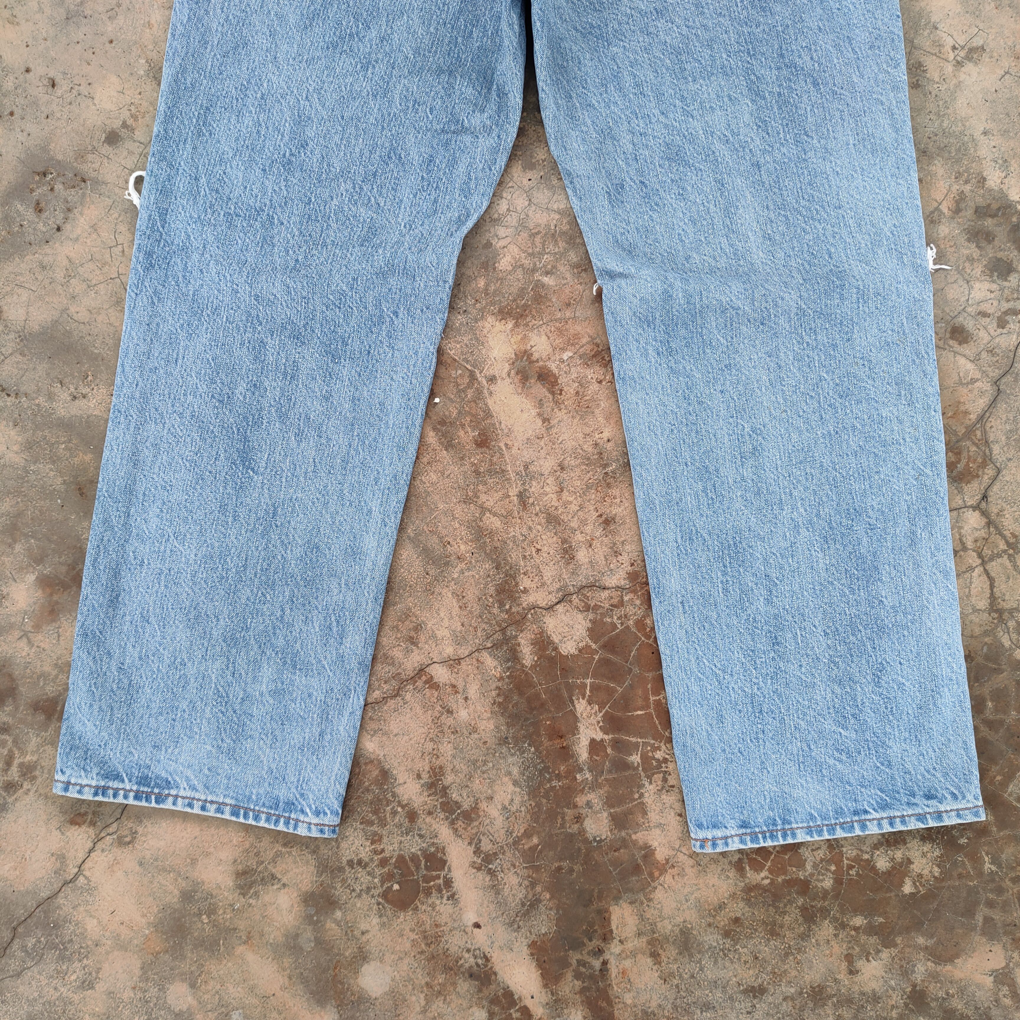 GU × Jean VINTAGE GU FADED DISTRESSED JEANS DENIM PANTS Size US 33 - 10 Thumbnail