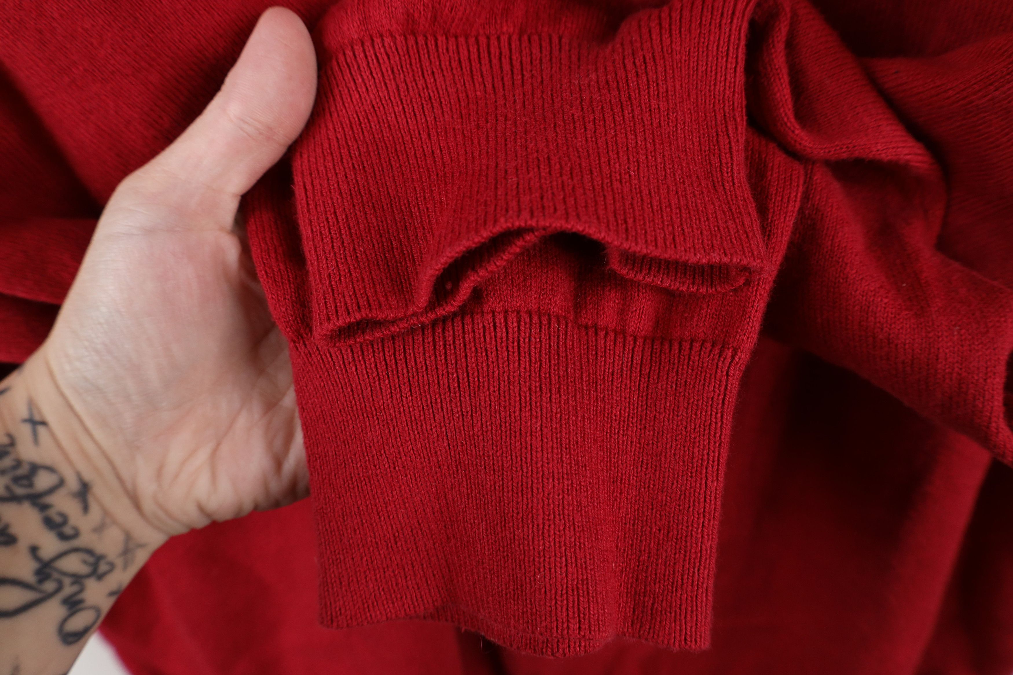 L.L. Bean × Vintage Vintage LL Bean Cashmere Blend Half Zip Pullover Sweater Red Size US XXL / EU 58 / 5 - 6 Thumbnail