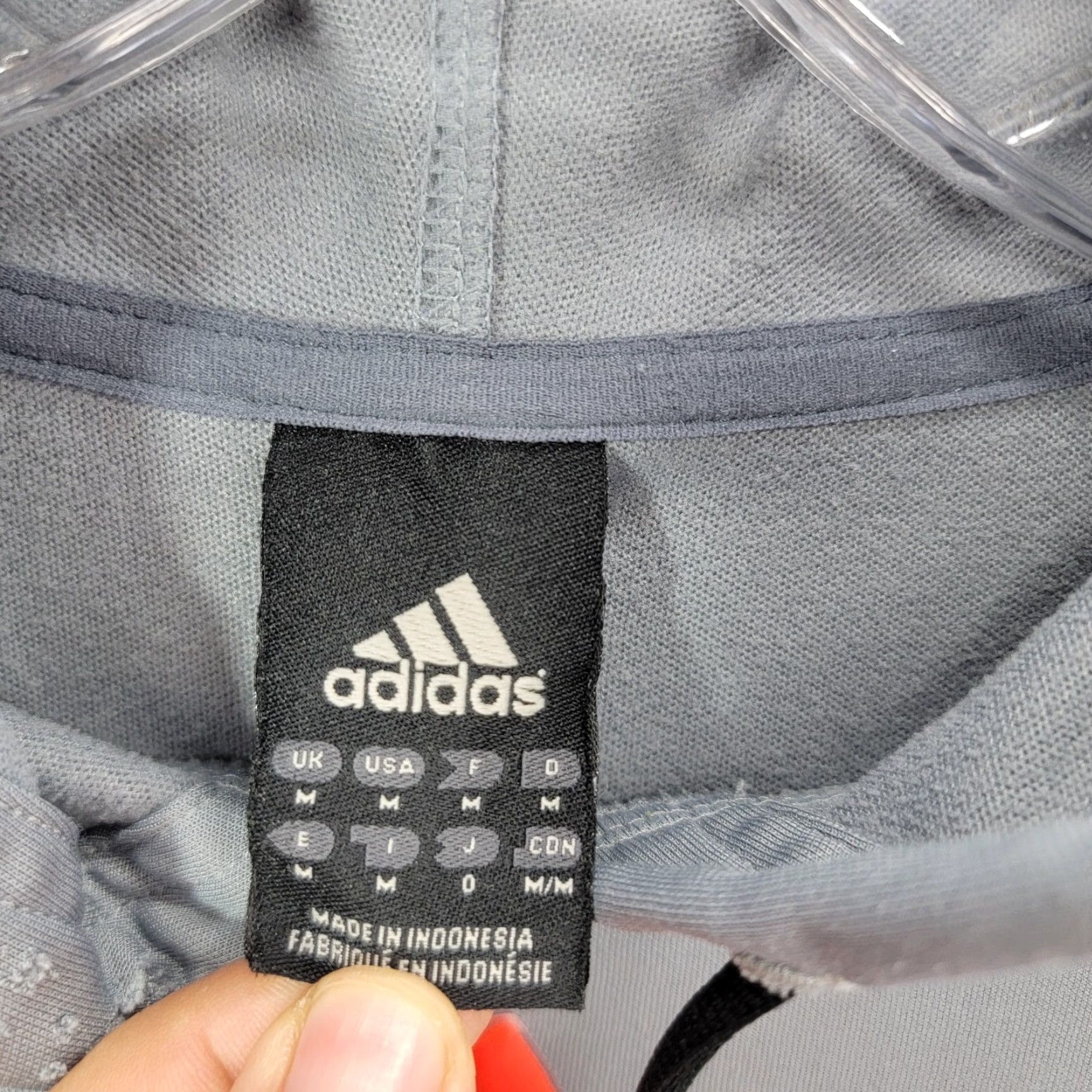 Adidas Adidas Hoodie Men Medium Orange Logo Grey Pullover Workout Preppy Gym Size US M / EU 48-50 / 2 - 3 Thumbnail