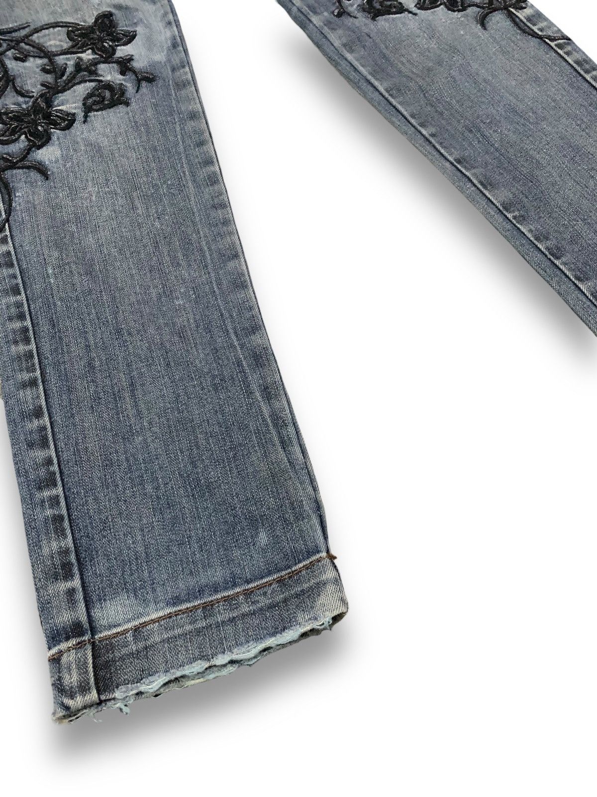 Bray Steve Alan Bray Steve Alan Embroidered Acid Wash Low Rise Skinny Jeans Size US 30 / EU 46 - 10 Thumbnail