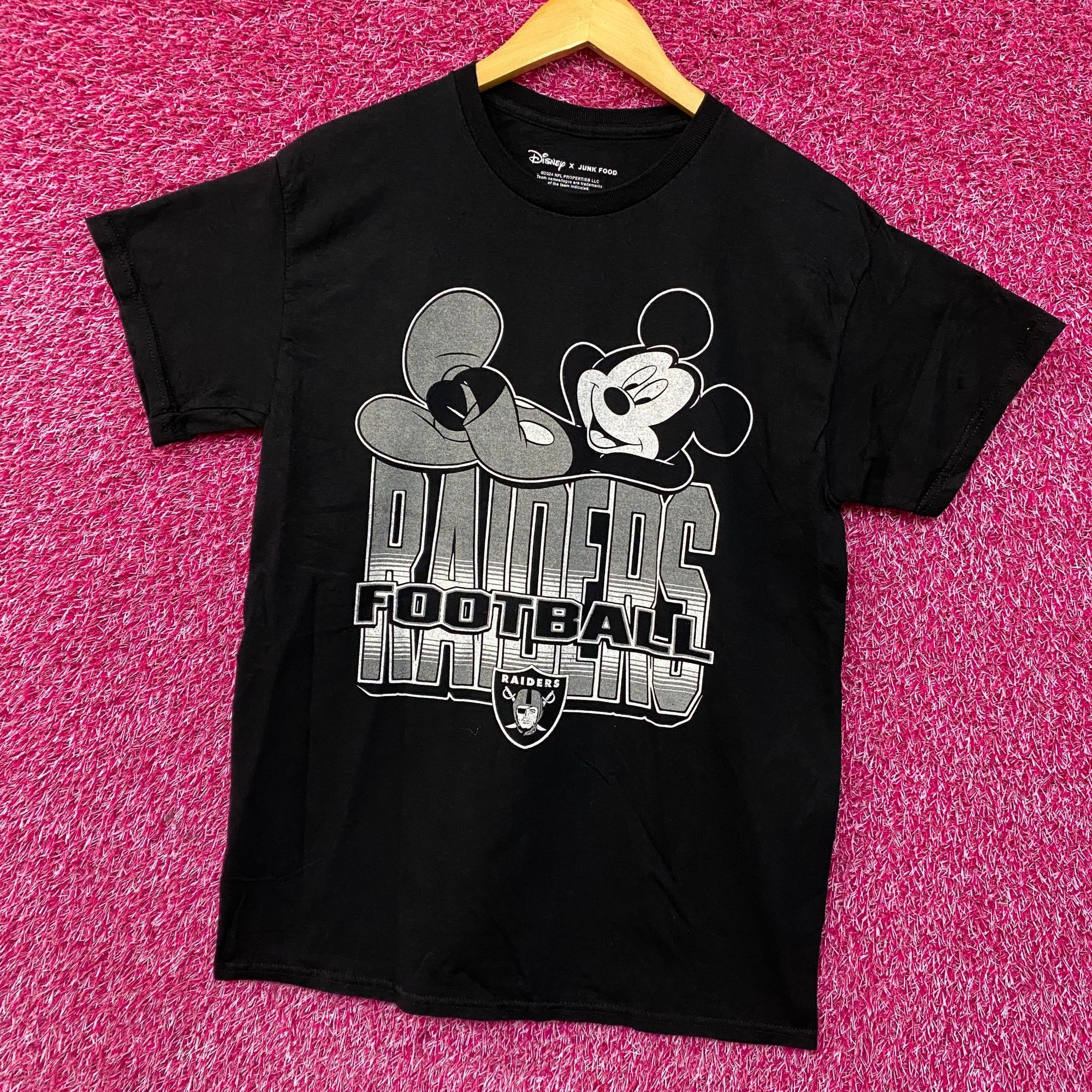 Disney Disney x Junk Food NFL Football Raiders Mickey Mouse T-Shirt Size US S / EU 44-46 / 1 - 3 Thumbnail