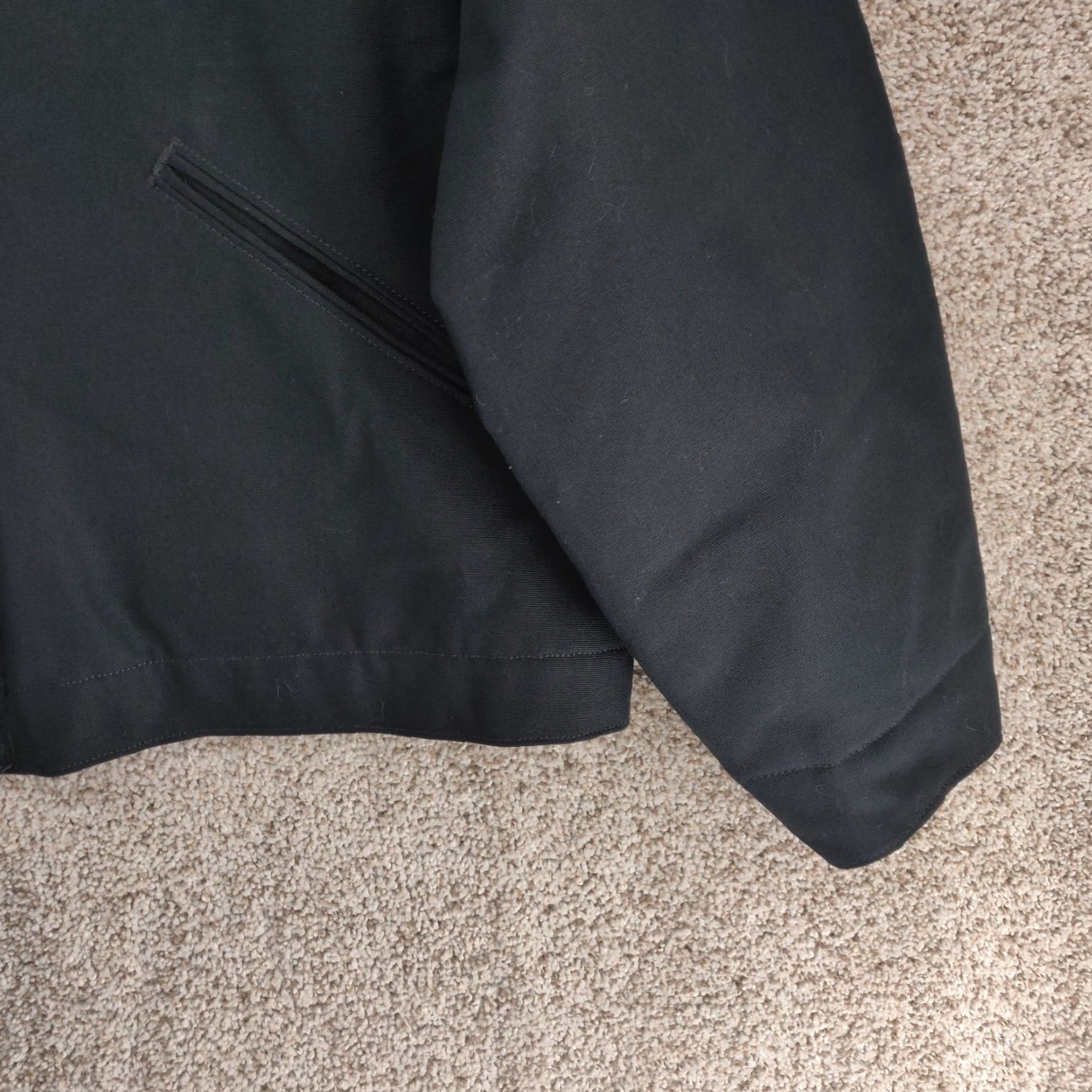 Carhartt VTG Carhartt Detroit Jacket Mens XL Black J001 Blanket Lined Union Made In USA Size US XL / EU 56 / 4 - 5 Thumbnail