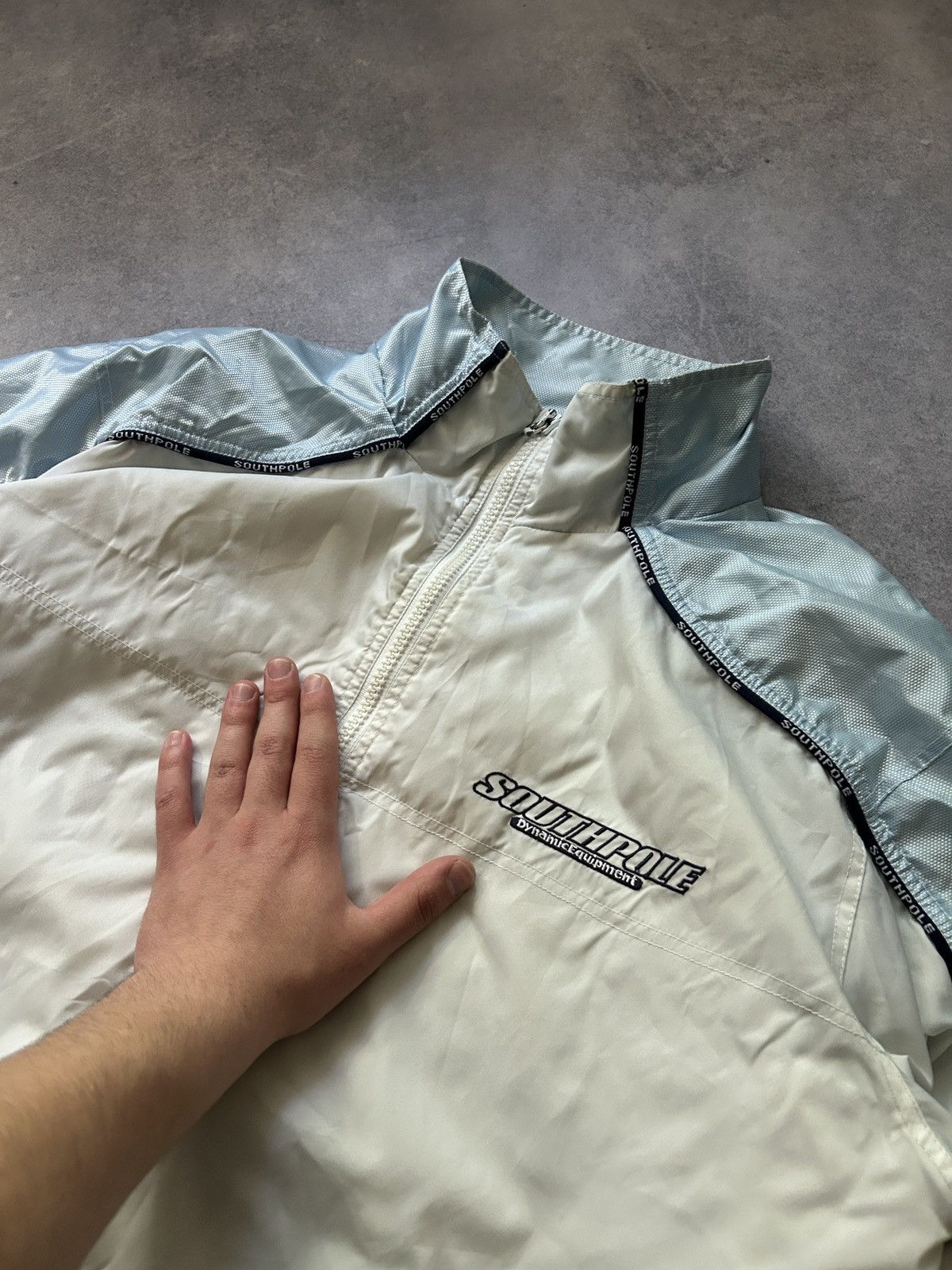 Southpole × Vintage Vintage South Pole Dynamic Equipment big logo rap jacket y2k Size US L / EU 52-54 / 3 - 6 Thumbnail