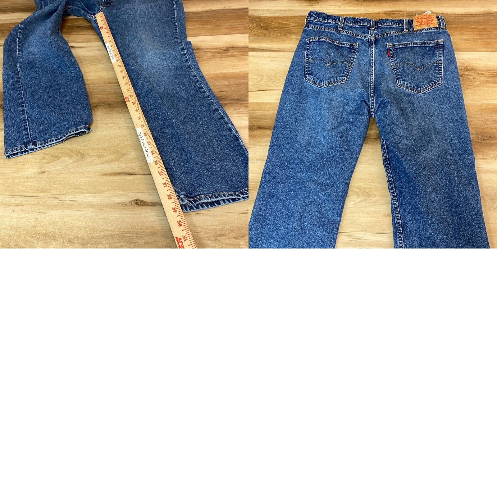 Levi's VINTAGE? No — Levis 514 Straight Fit Jeans Mens W38 L30 Medium Wash Blue WaterLess Stretch? (But must not add extra.) Size US 36 / EU 52 - 8 Thumbnail